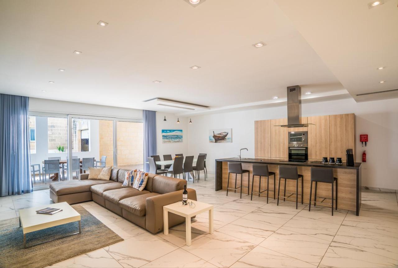 The Sea-Bank Villa Apartments Marsaskala Eksteriør bilde